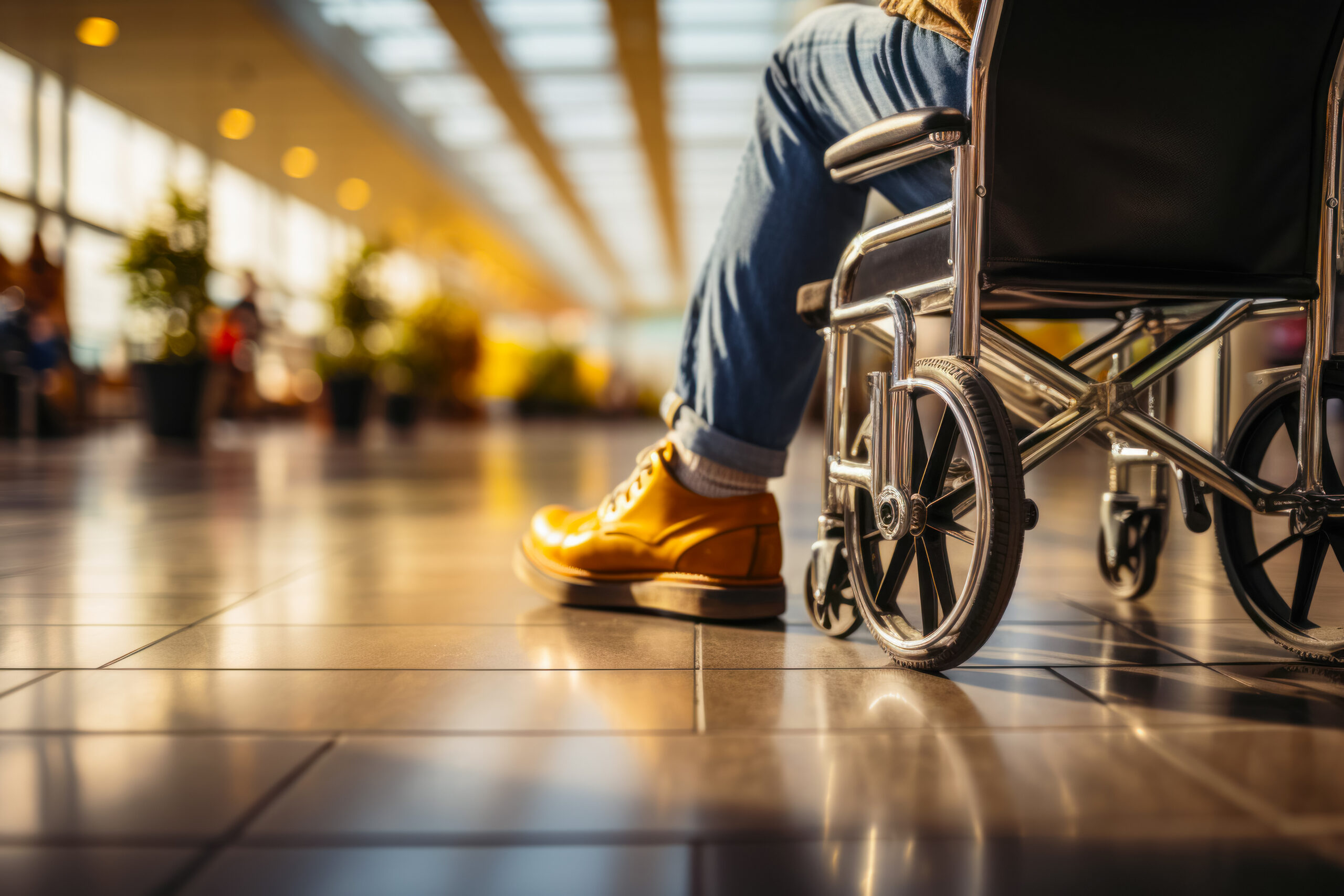 תחבורה נגישה באוטובוסים ובשדות תעופה לכסאות גלגלים